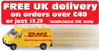 FREE UK delivery on orders over &pound;40 or just &pound;3.95 for order under &pound;40 - applies UK Mainland only