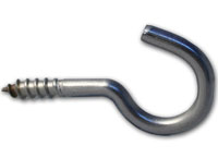 Stainless Steel Cup Hooks (316 Stainless Steel)