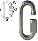 Zinc Plated Long Rapid Links