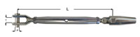 UNF Rigging Screw Compression Stud & Fork