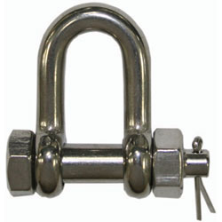 Stainless Steel D Shackles with bolt