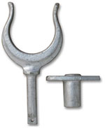 Galvanised Rowlocks