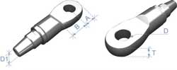 Swageless Eye Terminals for 1x19 Wire