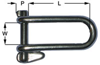 6mm Forged Pin Shackle