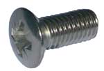 Pozi Raised Countersunk Machine Screws