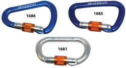 Locking Aluminium Karabiners