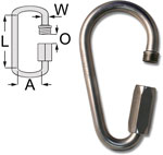 9mm Pear Rapid Link (Zinc Pl)