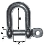 Stainless Steel D Shackles