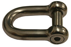 6mm Cast Stainless Steel Socket Pin D Shackle