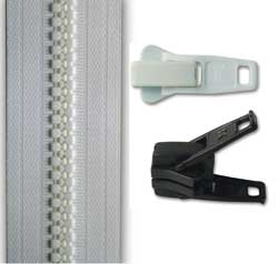 No. 10 Continuous Moulded Zip & Sliders