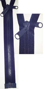 No.10 Open Ended Zip 25ft (762cm) - Navy