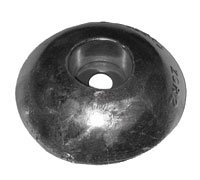 70mm Dia Disc Zinc Anode 0.5 Kg