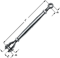 Fork And Eye Rigging Screws