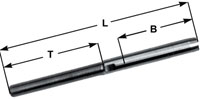 Metric Swage Studs L/H