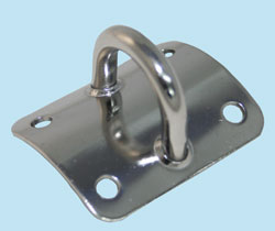 Curved Dinghy Mast Plate Horizontal Eye