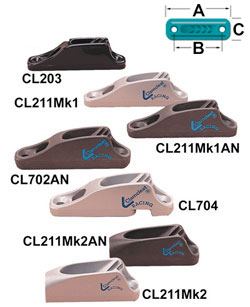 Fairlead Cleats For Up To 6mm Rope