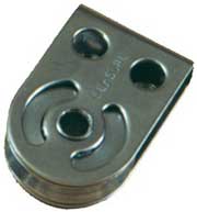 25mm Stainless Steel Bolt Down Ball Race for 4mm Rope