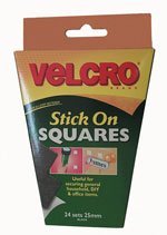 Hook and Loop Stick On Squares