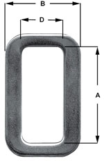 HARNESS 10 X 3 BAR SLIDE BUCKLES TO SUIT 25MM WEBBING STAINLESS STEEL 