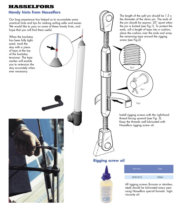 Rigging equipment catalogue