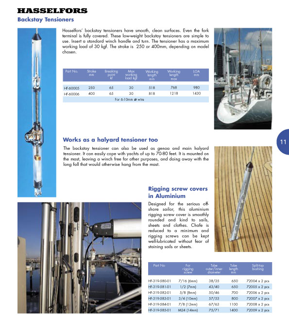 Rigging equipment catalogue