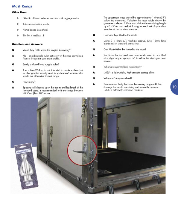 Rigging equipment catalogue